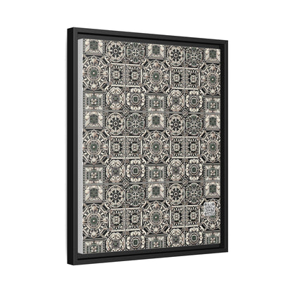 Cyber Garden Party Tech Garden Extravaganza Matte Canvas, Framed (multi-Color) - 8404 Design-45 A