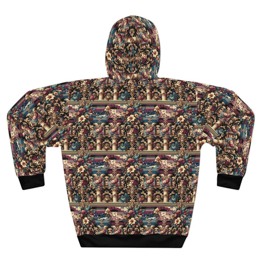 Digital Renaissance Modern Baroque Fusion Pullover Hoodie - 8404 Design-58
