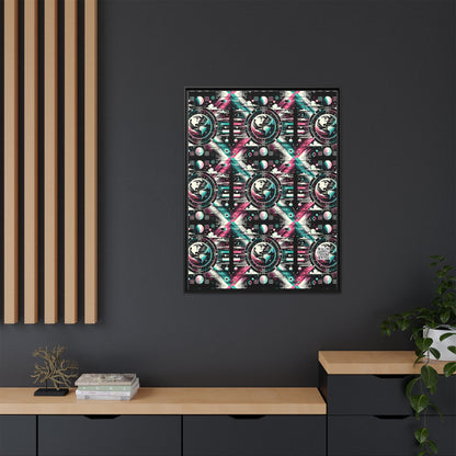 Digital Artistry Digital-native Streetwear Matte Canvas, Framed (multi-color) - 8404 Design-62 A