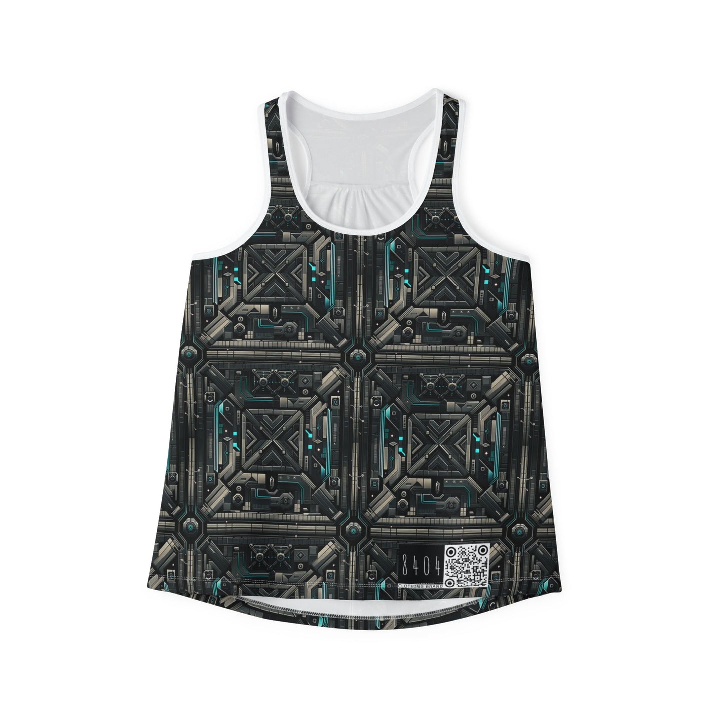 Tech Noir Futuristic Tech Aesthetic with a Dark Twist Women's Tank Top - 8404 Design-59