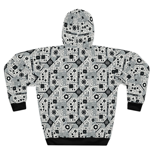 Digital Minimalism Minimalist Tech Pullover Hoodie - 8404 Design-48