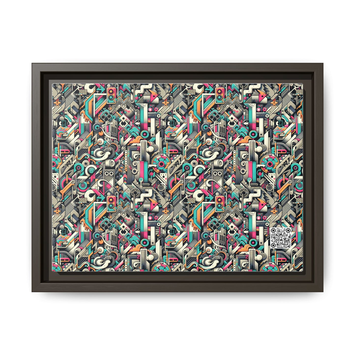 Digital Street Art Urban Street Style Matte Canvas, Framed (multi-color) - 8404 Design-74 A