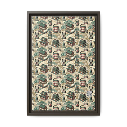 Cultural Artisanal Fusion Contemporary Cultural Elegance Matte Canvas, Framed (multi-Color) - 8404 Design-68 B