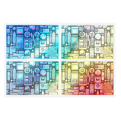 Digital Pop Art Fusion Youthful and Tech-Inspired Sticker Sheets - 8404 Design-73