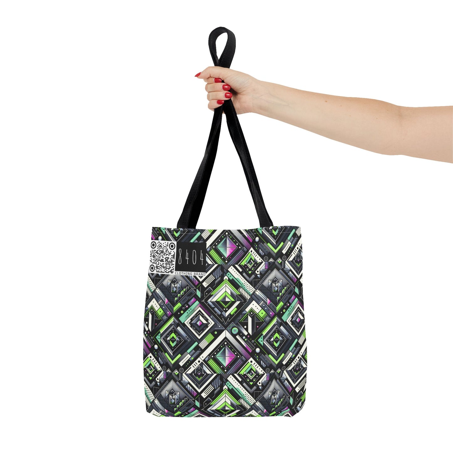 Retro Futurism Graphics Tech-Forward Streetwear Tote Bag - 8404 Design-48
