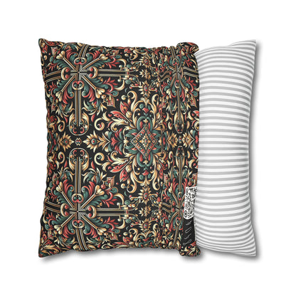 Streetwear Renaissance Artistic Clash of Old and New Faux Suede Square Pillowcase - 8404 Design-46