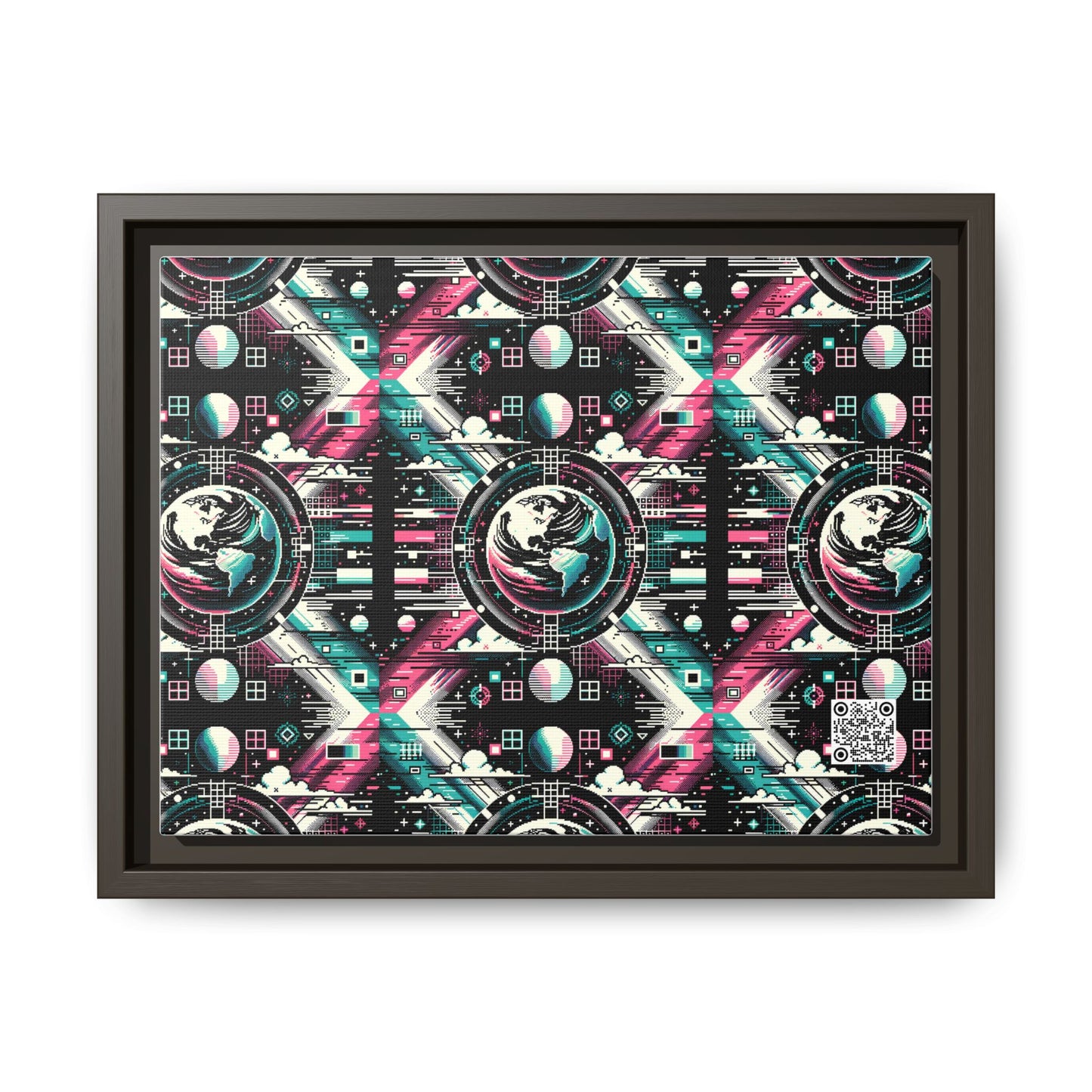 Digital Artistry Digital-native Streetwear Matte Canvas, Framed (multi-color) - 8404 Design-62 A