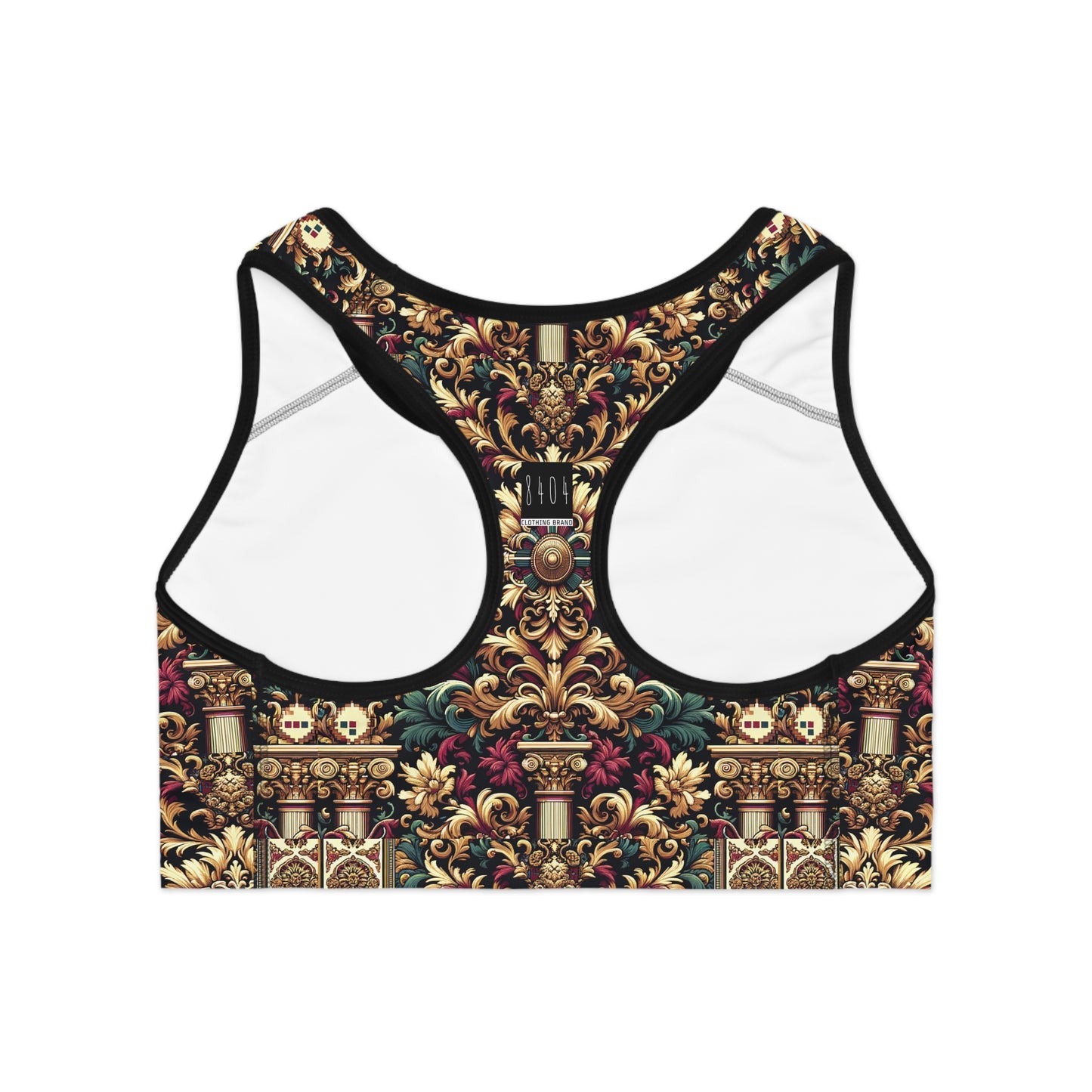 Digital Renaissance Modern Baroque Fusion Sports Bra - 8404 Design-57