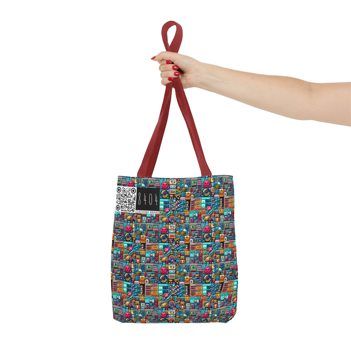 Digital Pop Culture Mashup Maximalist Pop Tote Bag - 8404 Design-47