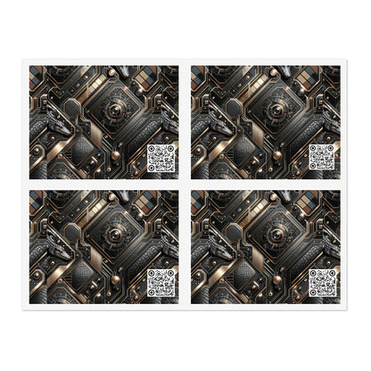 Tech Noir Fusion Sleek Tech Luxe Sticker Sheets - 8404 Design-56