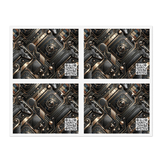 Tech Noir Fusion Sleek Tech Luxe Sticker Sheets - 8404 Design-56