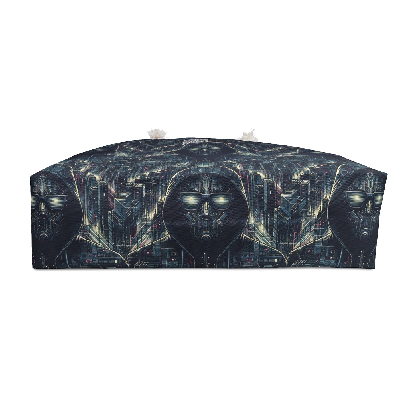 Tech Noir Aesthetics Sleek Tech Streetwear Weekender Bag - 8404 Design-56