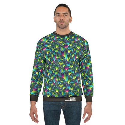 Tech-Infused Neon Tech-Forward Streetwear Sweatshirt - 8404 Design-65
