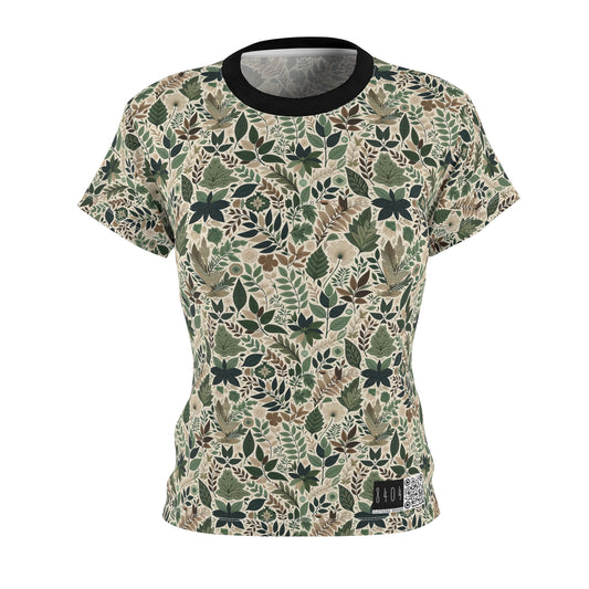 Streetwear Sustainability Environmentally Conscious Streetwear with a Natural Aesthetic Women's Cut & Sew Tee - 8404 Design-57