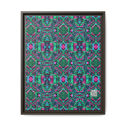 Digital Glitch Vibes Tech-Inspired Streetwear Matte Canvas, Framed (multi-Color) - 8404 Design-71 A