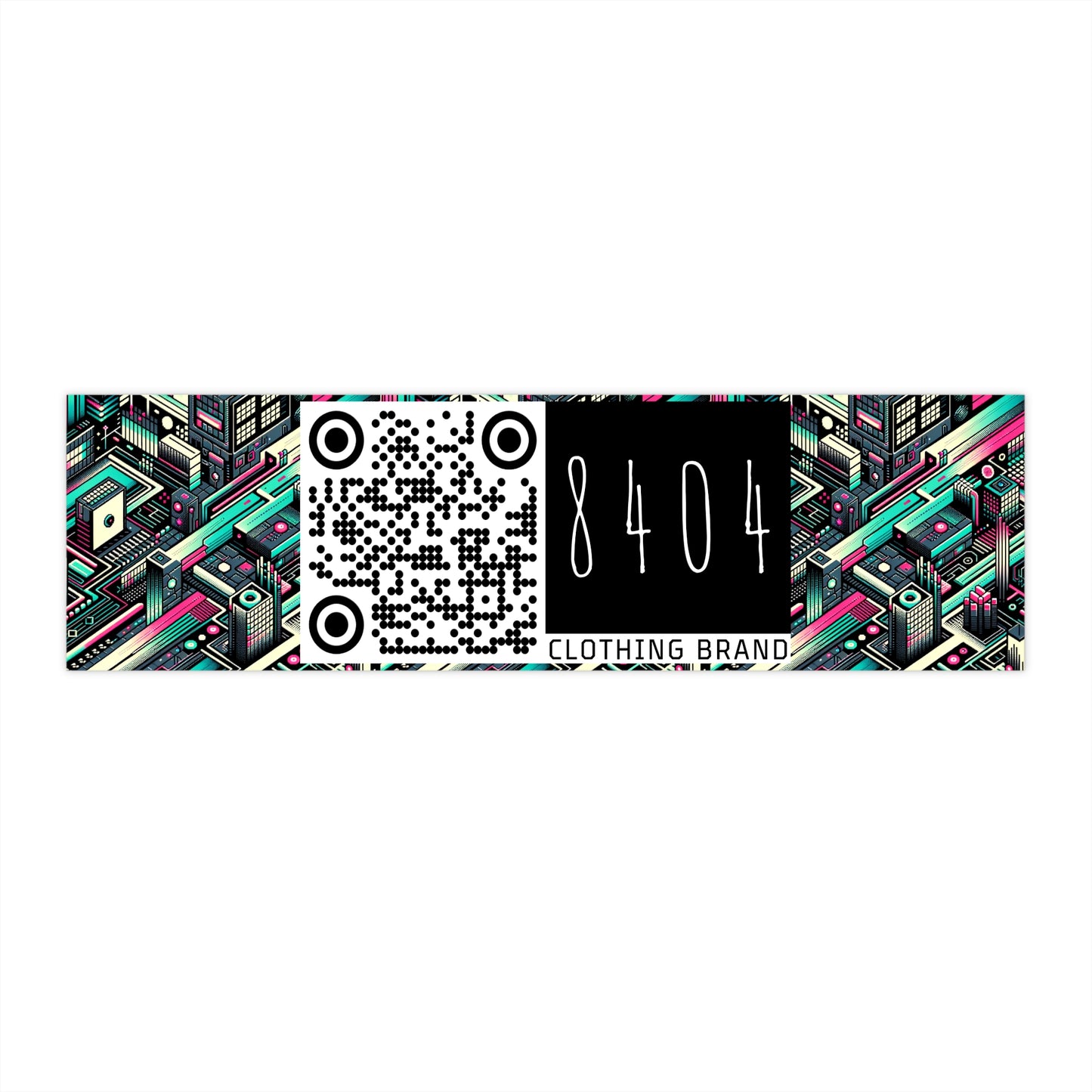 Digital Artistry Digital-native Streetwear Bumper Sticker - 8404 Design-63