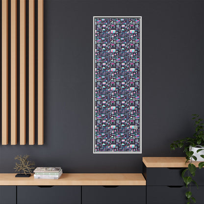 Digital Rebellion Youthful Streetwear with a Rebellious Digital Twist Matte Canvas, Framed (multi-color) - 8404 Design-71 B