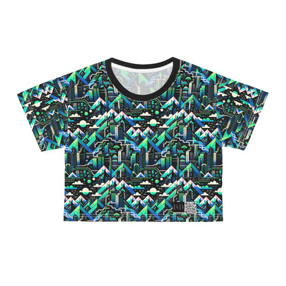 Digital Adventure Graphics Digital Explorer Crop Tee - 8404 Design-55