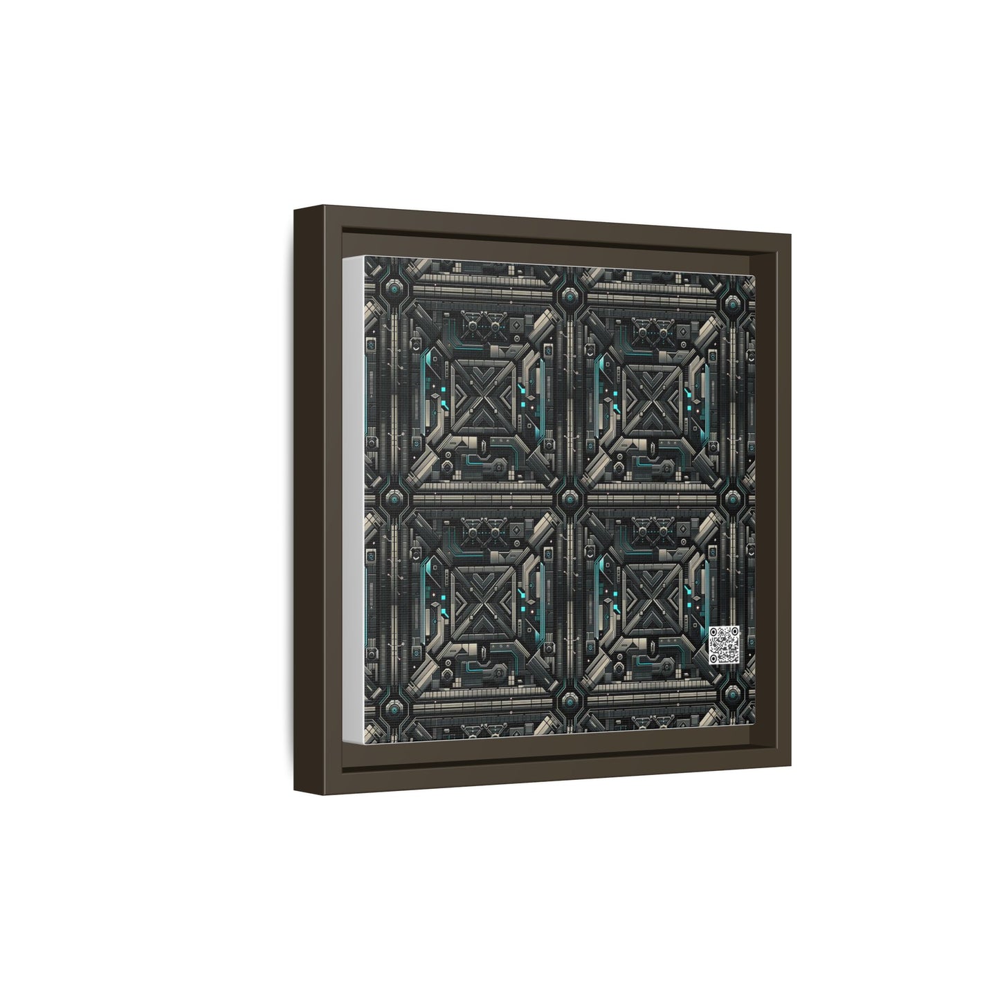 Tech Noir Futuristic Tech Aesthetic with a Dark Twist Matte Canvas, Framed (multi-color) - 8404 Design-59 B