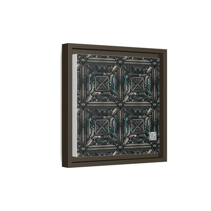 Tech Noir Futuristic Tech Aesthetic with a Dark Twist Matte Canvas, Framed (multi-color) - 8404 Design-59 B