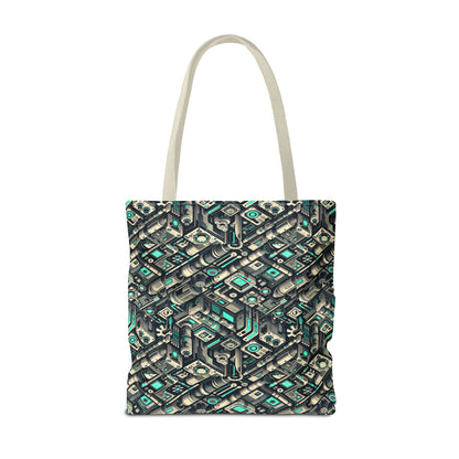 Tech Utility Fusion Modern Tech Streetwear Tote Bag - 8404 Design-49
