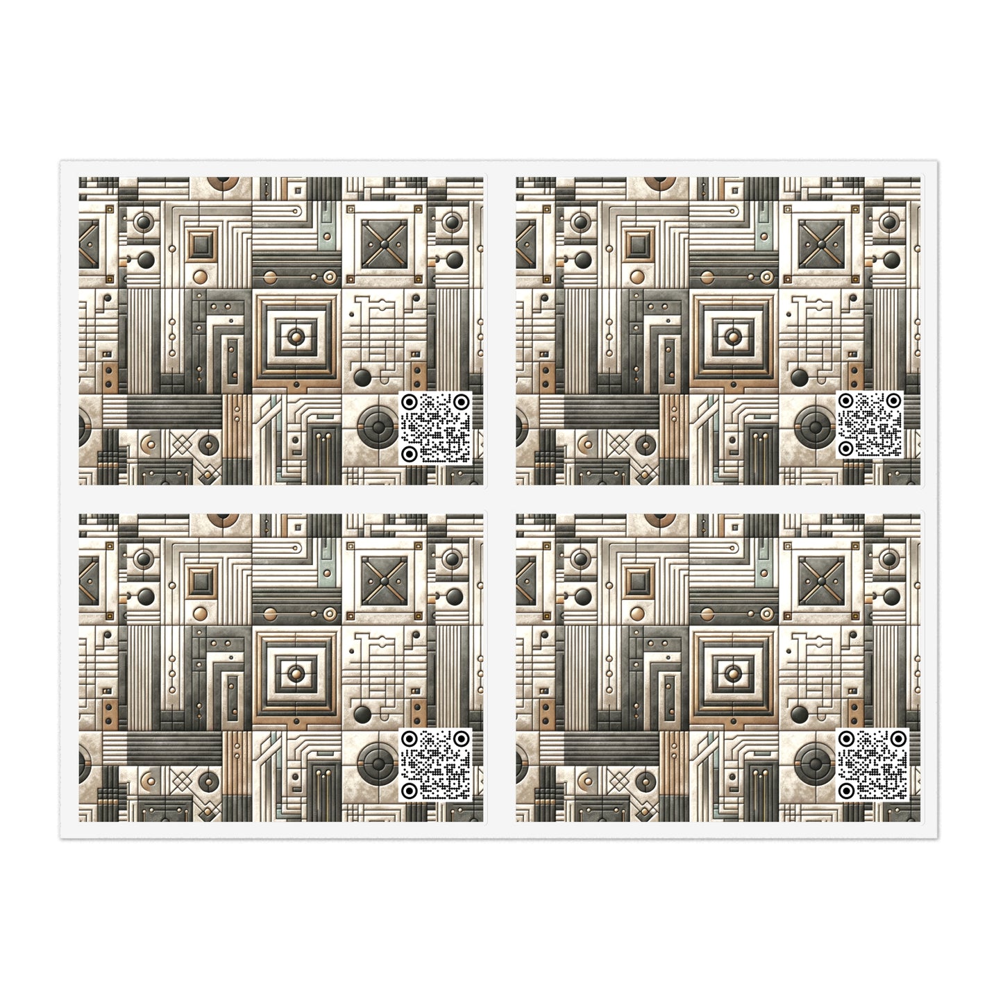 Tech Utility Chic Tech-Forward Minimalist Sticker Sheets - 8404 Design-54