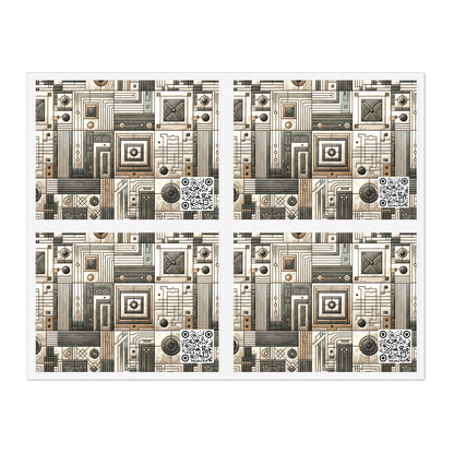 Tech Utility Chic Tech-Forward Minimalist Sticker Sheets - 8404 Design-54