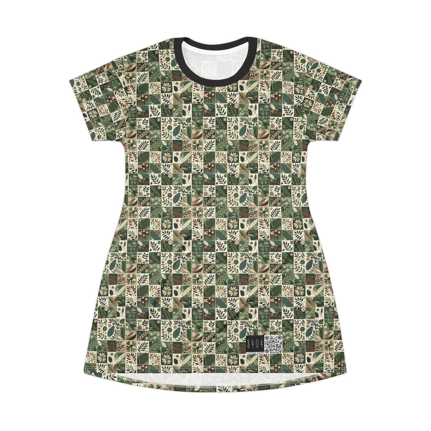 Streetwear Sustainability Environmentally Conscious Streetwear with a Natural Aesthetic T-shirt Dress - 8404 Design-57