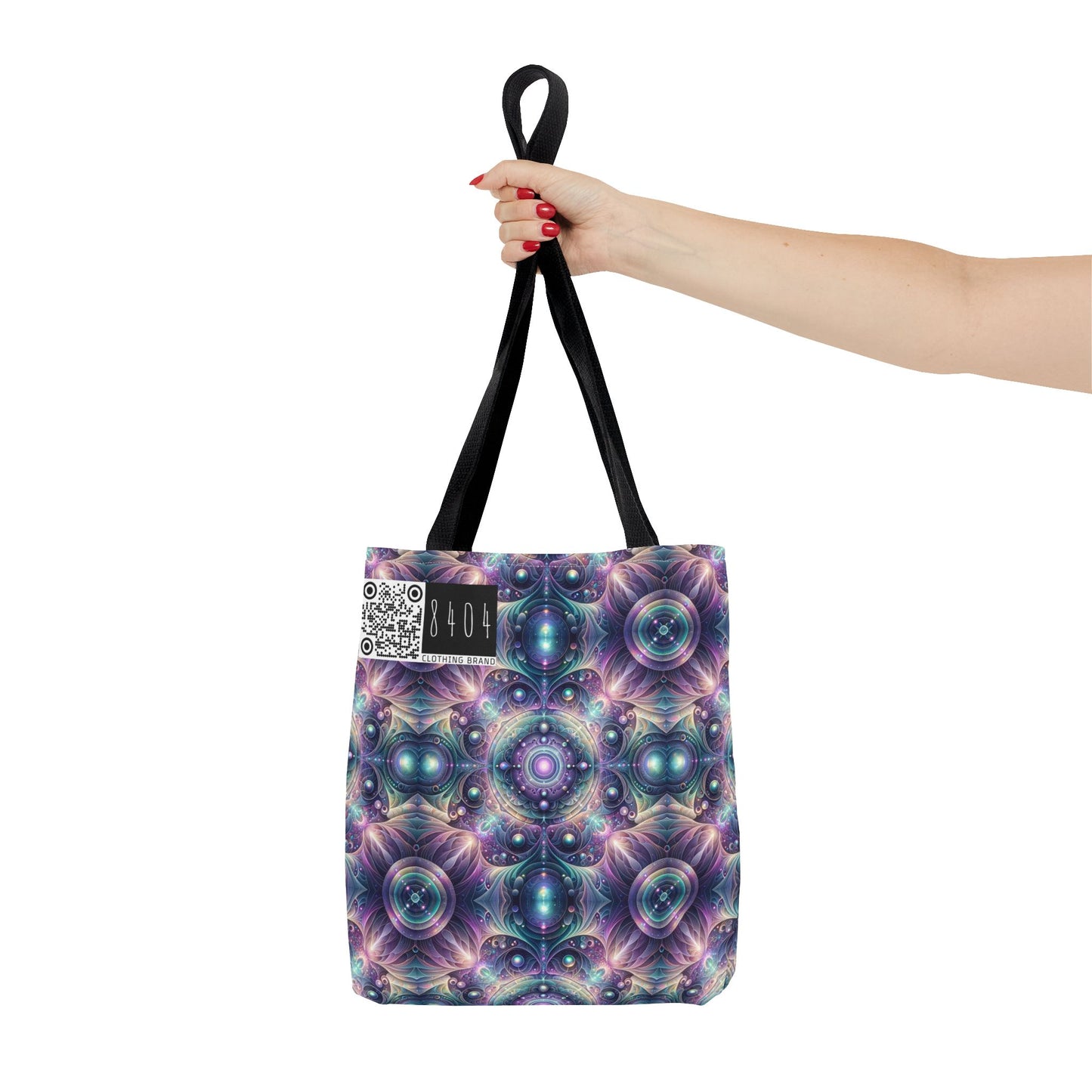 Iridescent Tech Fusion Tech-Forward Streetwear Tote Bag - 8404 Design-61