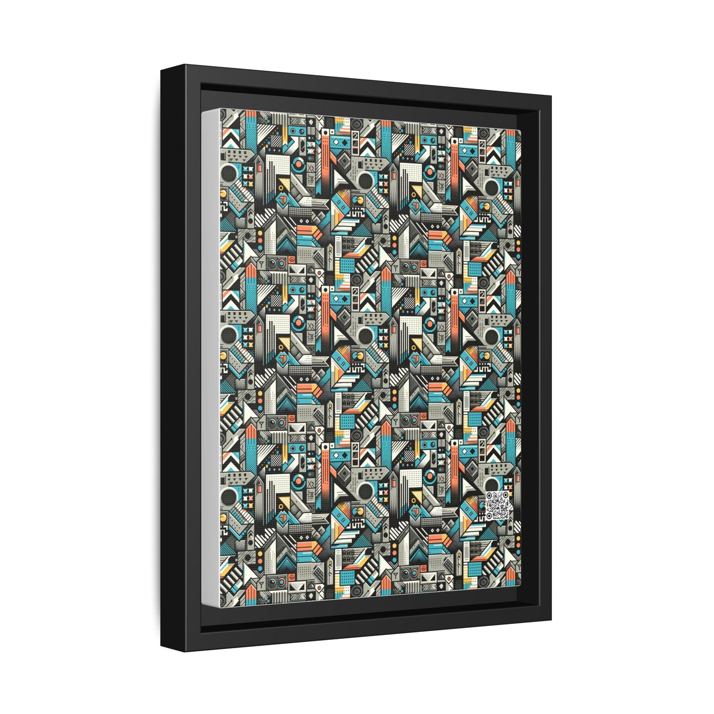 Digital Street Art Urban Street Style Matte Canvas, Framed (multi-color) - 8404 Design-81 A