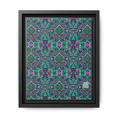 Digital Glitch Vibes Tech-Inspired Streetwear Matte Canvas, Framed (multi-Color) - 8404 Design-71 B