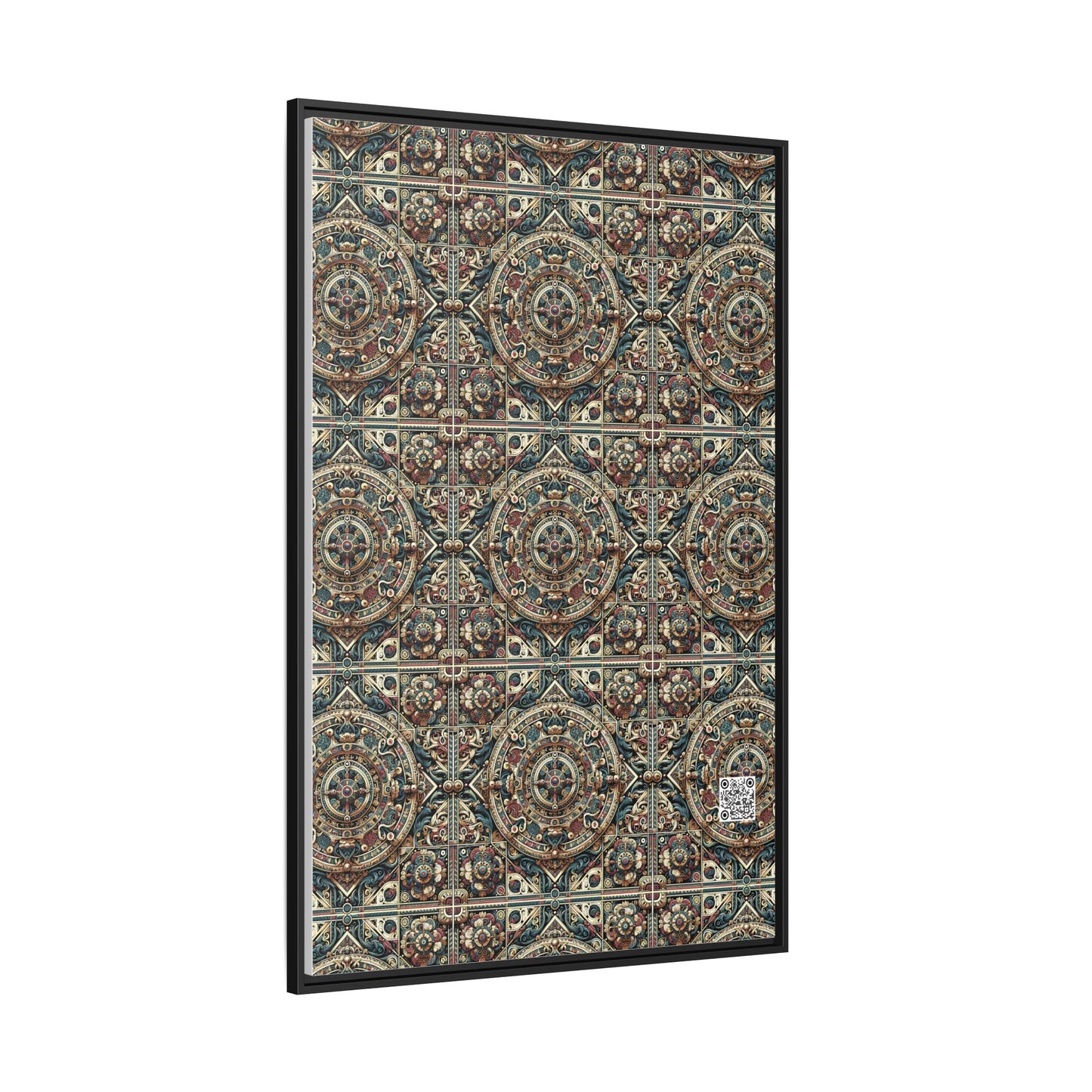 Urban Renaissance Historical Fusion With Street Edge Matte Canvas, Framed (multi-Color) - 8404 Design-57 A