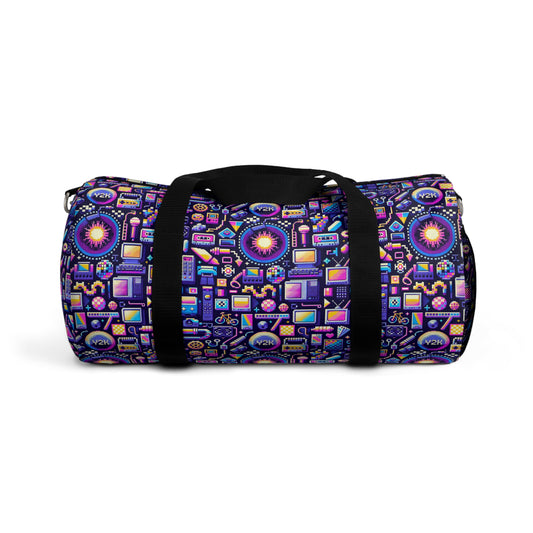Digital Nostalgia Modern Retro Fusion Duffel Bag - 8404 Design-64
