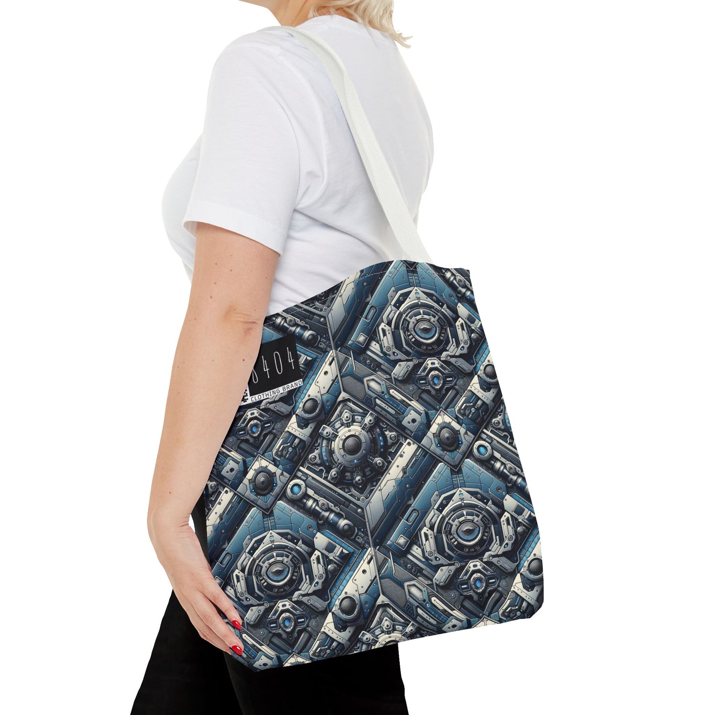 Tech Utility Fusion Tech-Forward Utility With a Futuristic Edge Tote Bag - 8404 Design-43