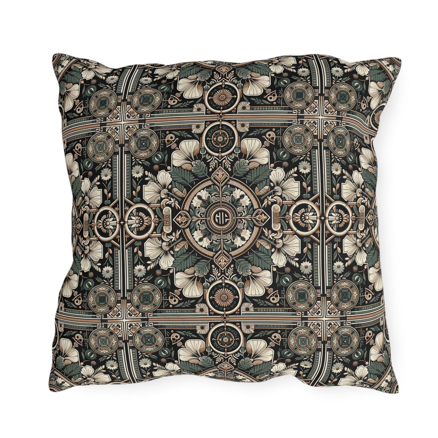 Cyber Garden Party Tech Garden Extravaganza Outdoor Pillow - 8404 Design-66