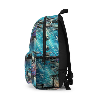 Digital Motion Futuristic Tech Backpack - 8404 Design-58