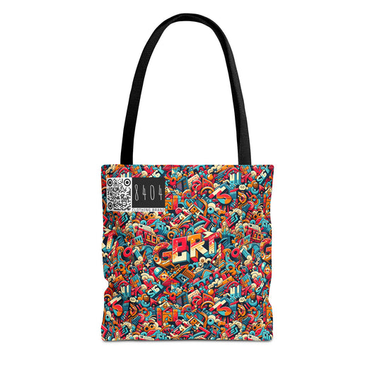 Neo-Traditional Street Art Modern Street Art Fusion Tote Bag - 8404 Design-58
