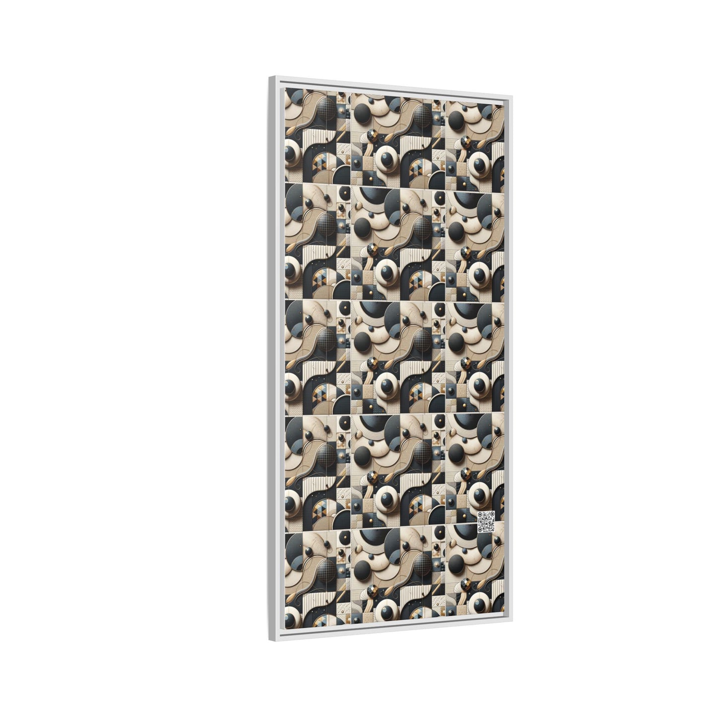 Tech-forward Luxe Streetwear Tech Luxe Fusion Matte Canvas, Framed (multi-color) - 8404 Design-71 B