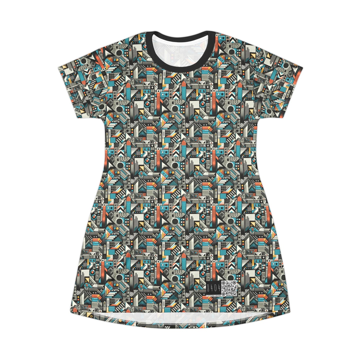 Digital Street Art Urban Street Style T-shirt Dress - 8404 Design-81
