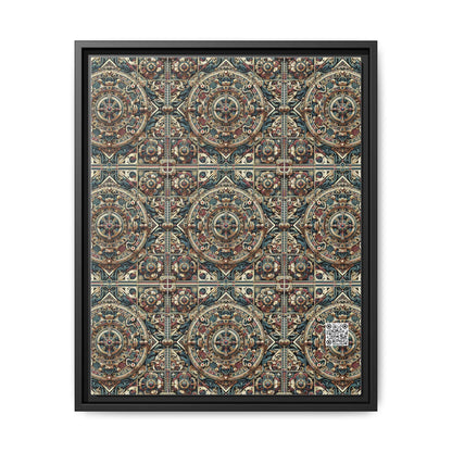 Urban Renaissance Historical Fusion With Street Edge Matte Canvas, Framed (multi-Color) - 8404 Design-57 A