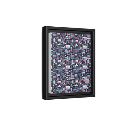 Digital Rebellion Youthful Streetwear with a Rebellious Digital Twist Matte Canvas, Framed (multi-color) - 8404 Design-71 B