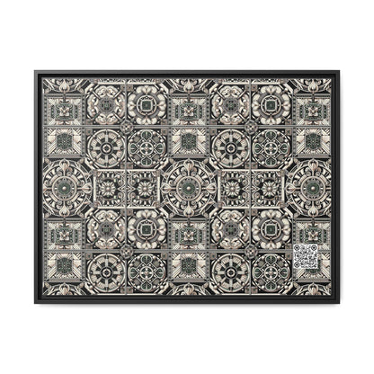 Cyber Garden Party Tech Garden Extravaganza Matte Canvas, Framed (multi-Color) - 8404 Design-45 A