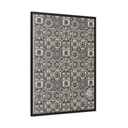 Cyber Garden Party Tech Garden Extravaganza Matte Canvas, Framed (multi-Color) - 8404 Design-45 A