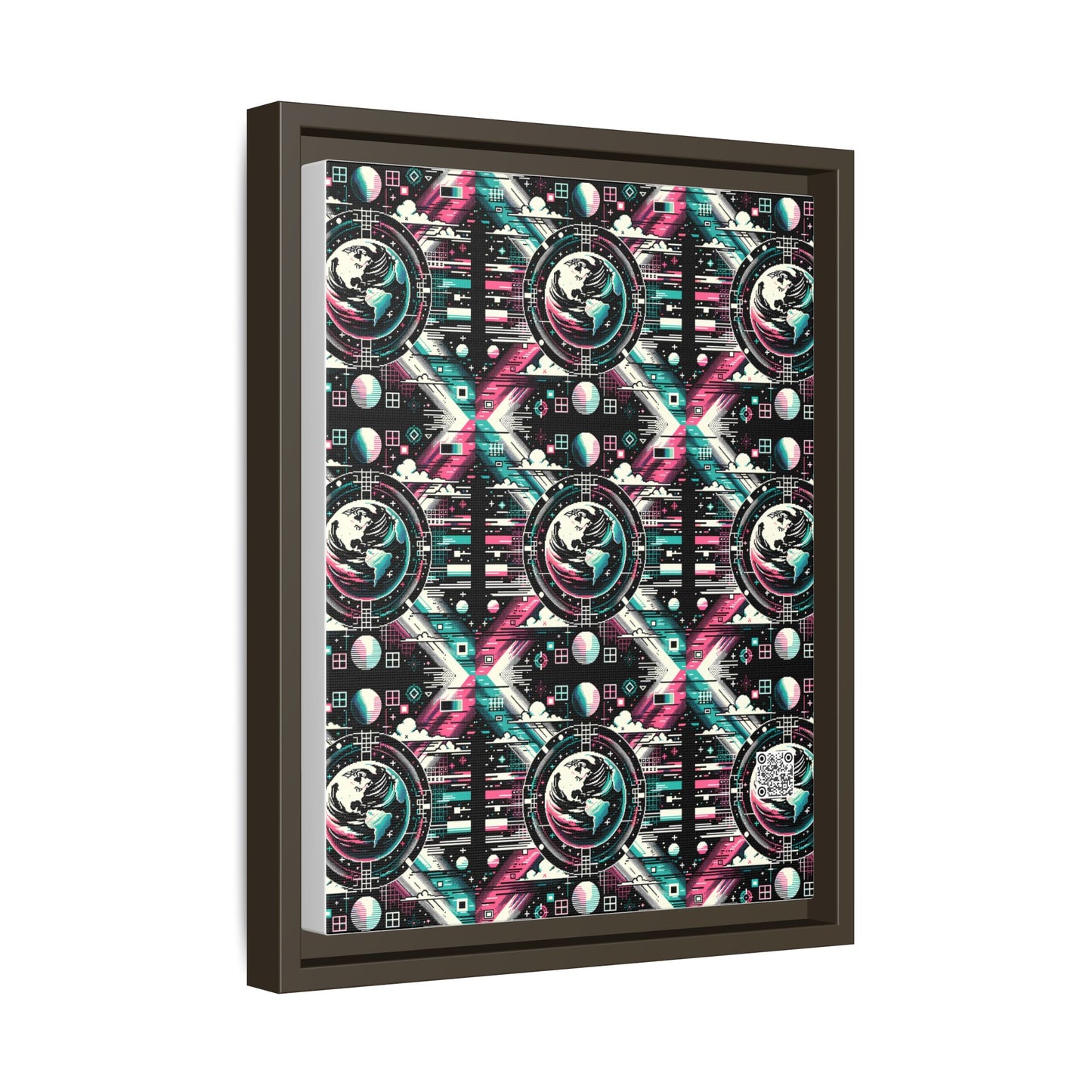 Digital Artistry Digital-native Streetwear Matte Canvas, Framed (multi-color) - 8404 Design-62 A