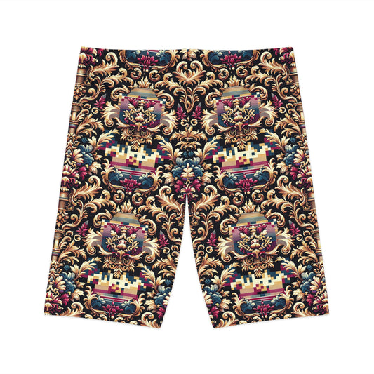 Digital Renaissance Modern Baroque Fusion Women's Bike Shorts - 8404 Design-53