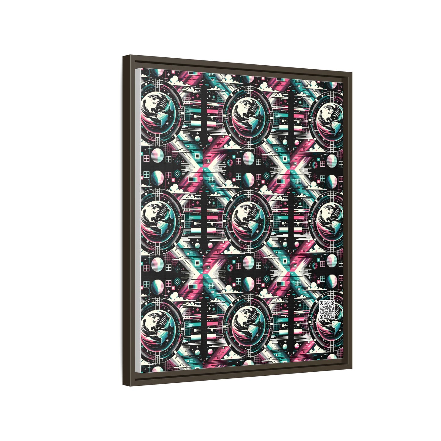 Digital Artistry Digital-native Streetwear Matte Canvas, Framed (multi-color) - 8404 Design-62 B