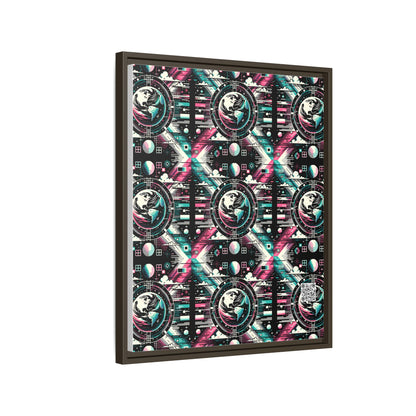 Digital Artistry Digital-native Streetwear Matte Canvas, Framed (multi-color) - 8404 Design-62 B