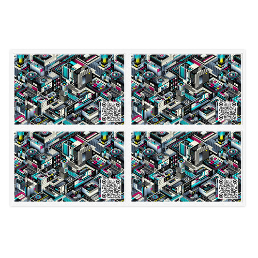 Tech-Forward Graphics Tech-Forward Streetwear Blending Human Creativity With Ai Innovation Sticker Sheets - 8404 Design-47