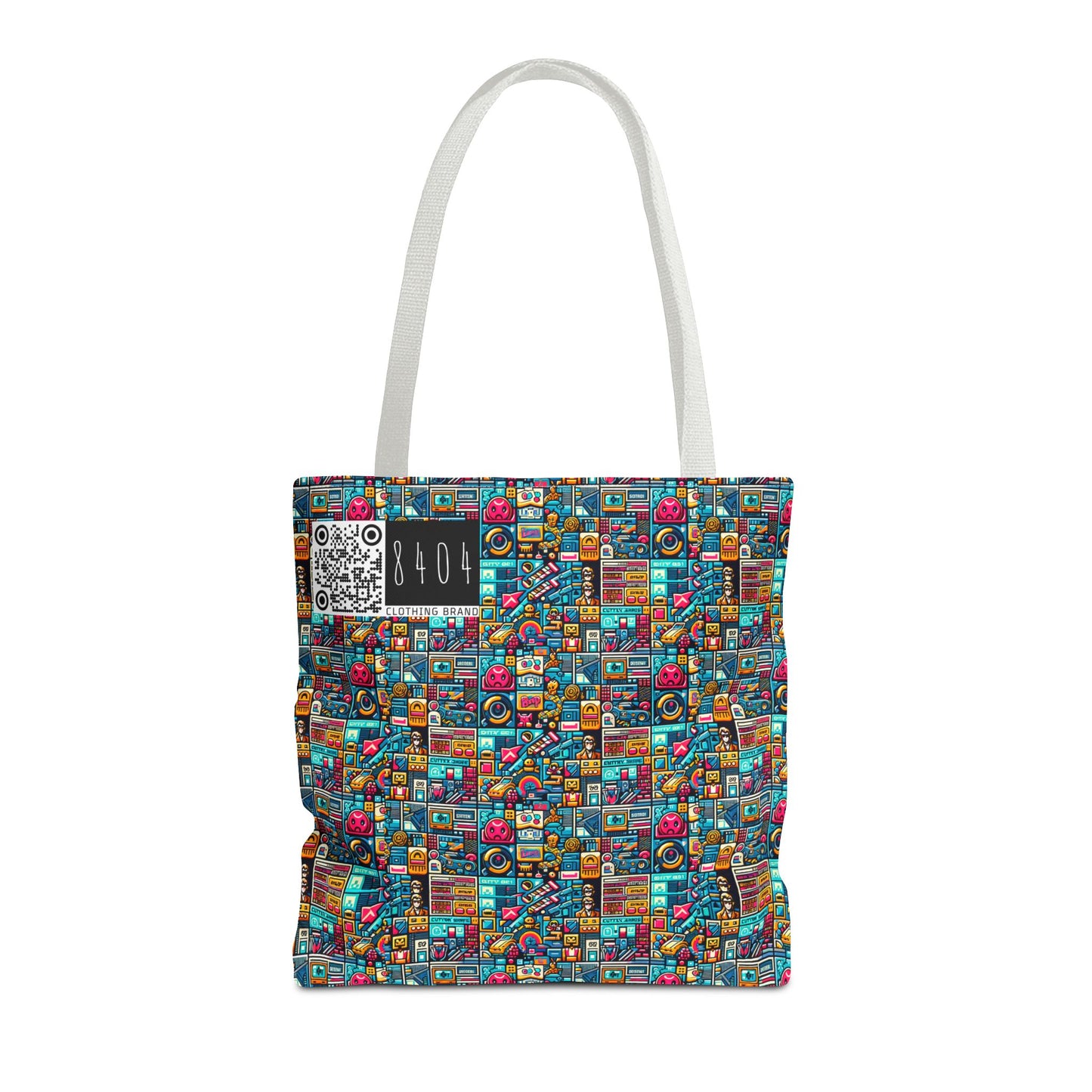 Digital Pop Culture Mashup Maximalist Pop Tote Bag - 8404 Design-47