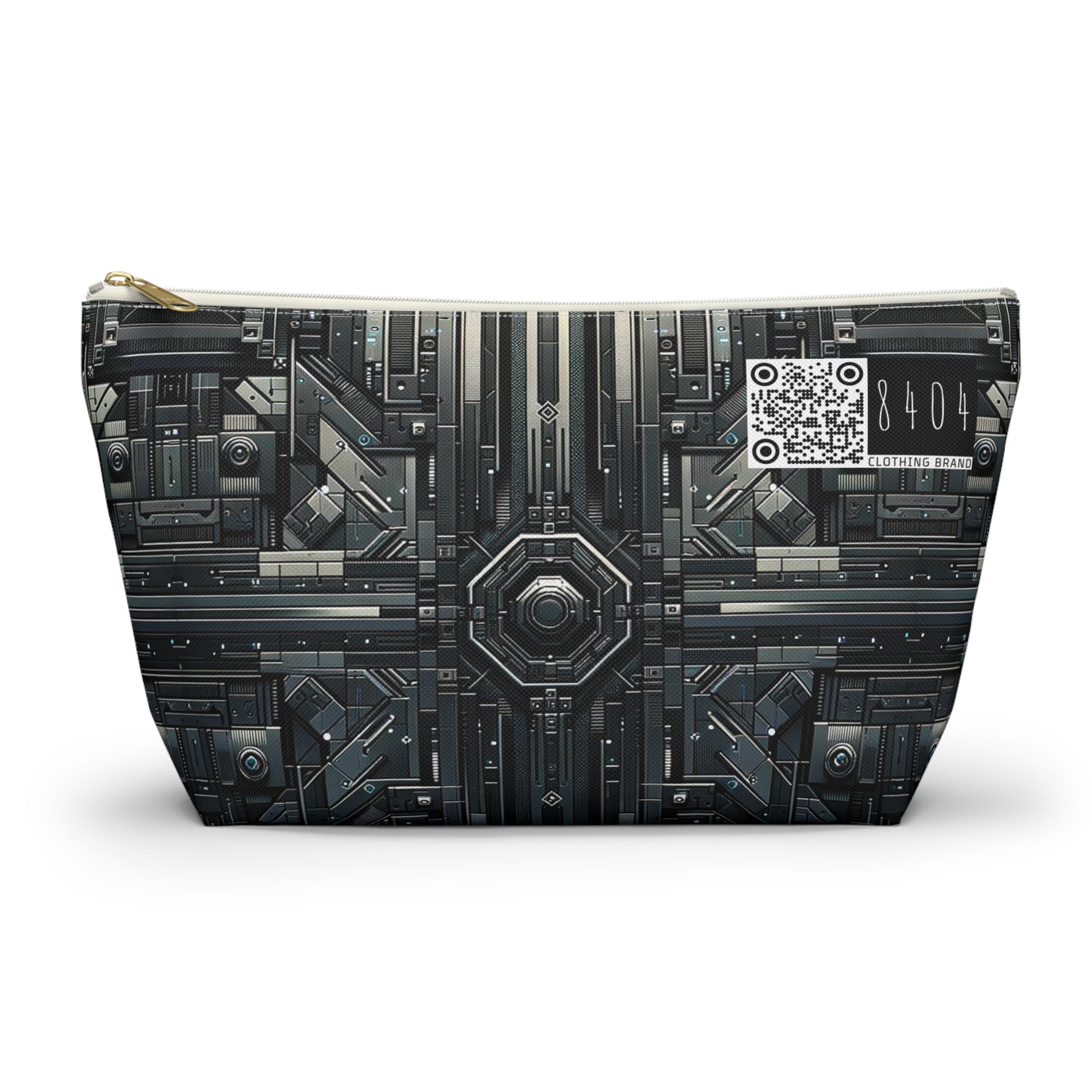 Tech Noir Futuristic Tech Aesthetic with a Dark Twist Accessory Pouch W T-bottom - 8404 Design-68